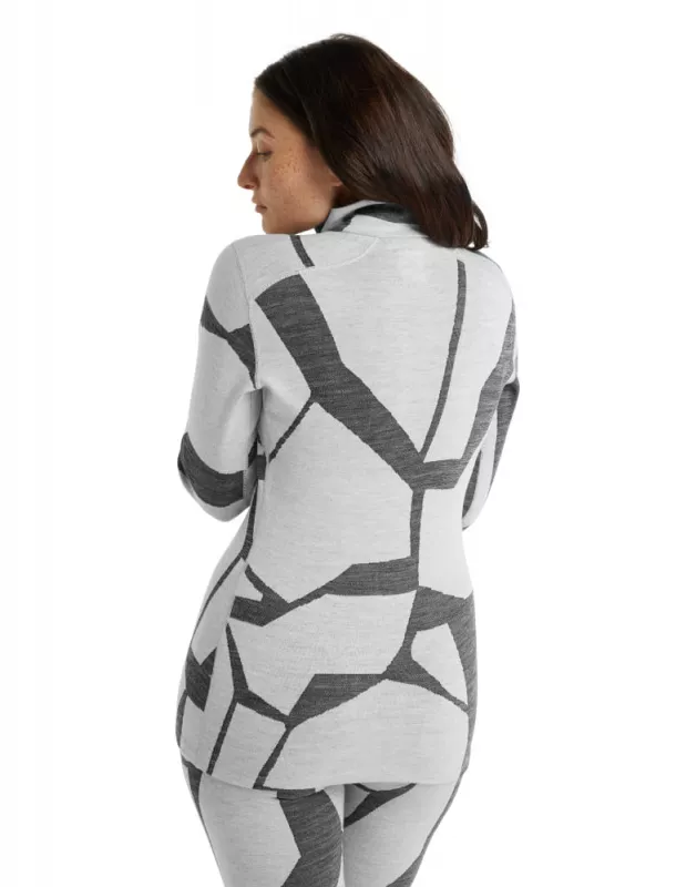 W 250 Vertex LS Half Zip Landscapes SNOW/J